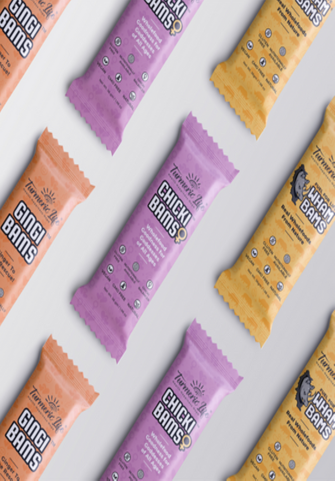 Golden Turmeric stock Doctor Doug English’s Turmeric Life products, Wham Bams, Chicki Bams and Gingi Bams bars and bites plus TU-GO Curcumin Capsules and MYSKIN Natural Soothing Gel. Stocked and distributed in New Zealand at the best price available.
